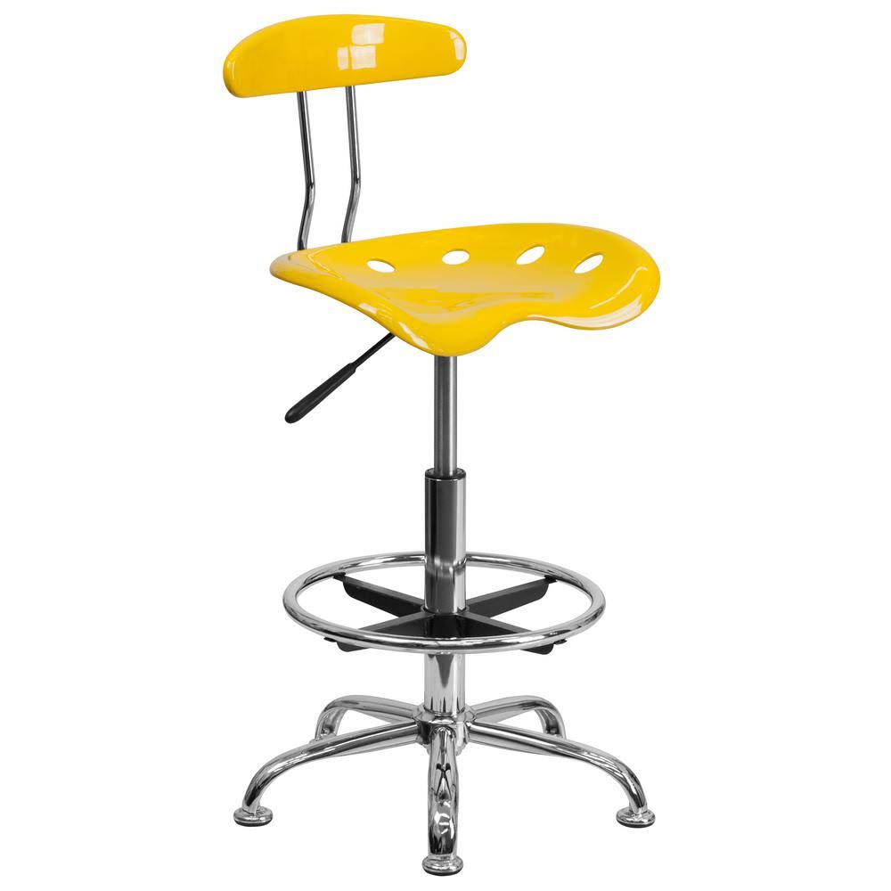 Yellow Tractor Seat Drafting Stool A83533