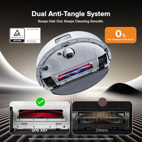 Robot Vacuum and Mop Cleaner, 5500Pa Suction, Lidar Navigation D187