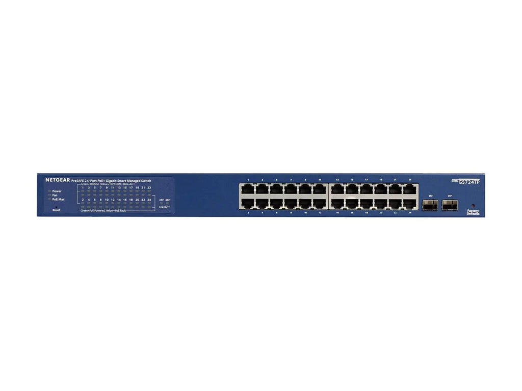 24-Port Gigabit PoE+ Smart Managed Switch with 2 SFP Ports G968528