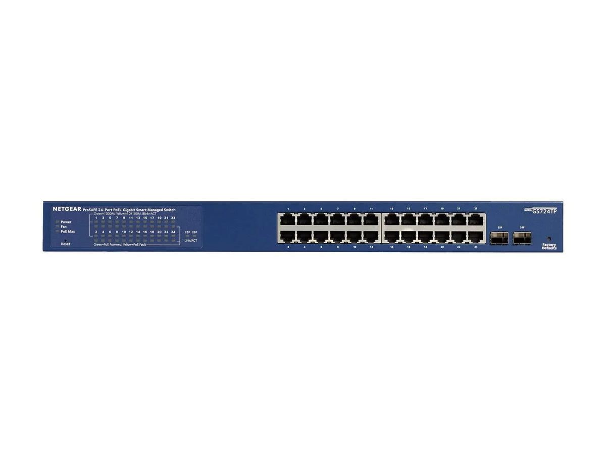 24-Port Gigabit PoE+ Smart Managed Switch with 2 SFP Ports G968528