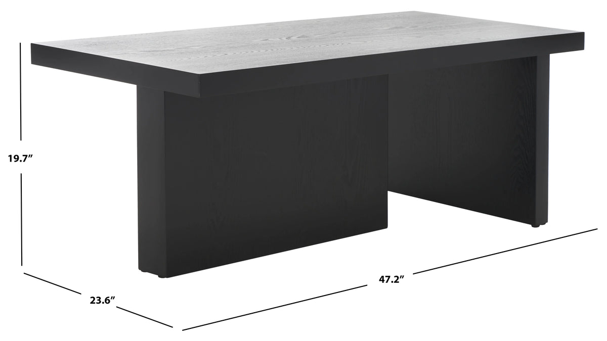Black Rectangle Coffee Table Q52974