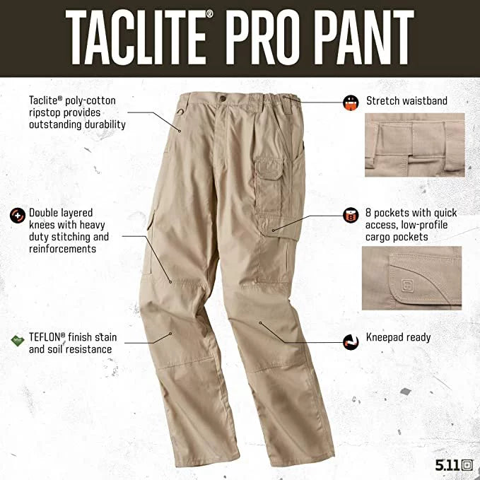Khaki Cargo Work Pants 36W x 32L S602094