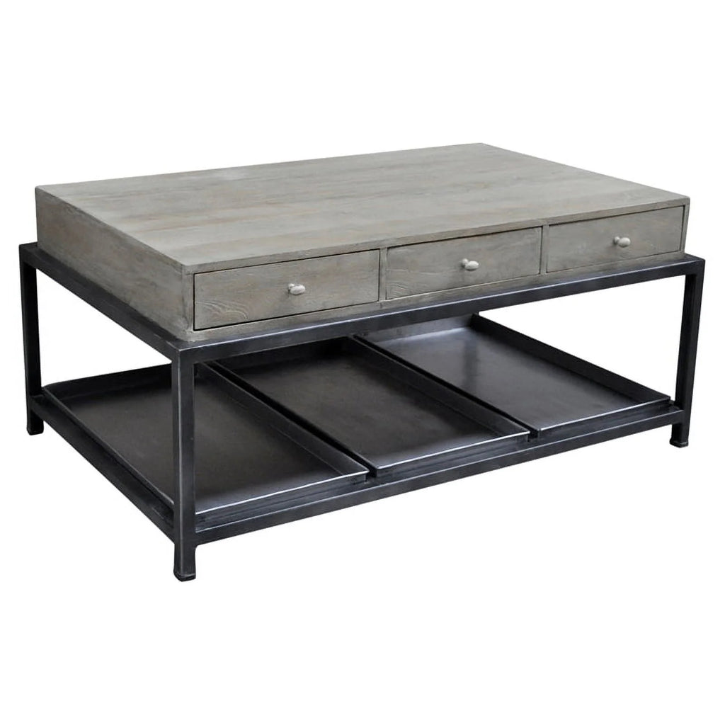 6-drawer Solid Wood Coffee Table R41436