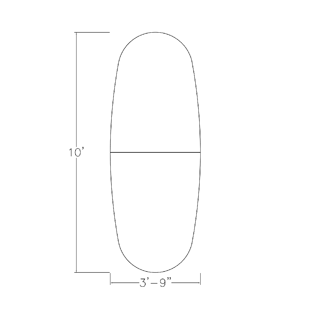 Oval Boat Shaped Conference Table with Power Modules R1330