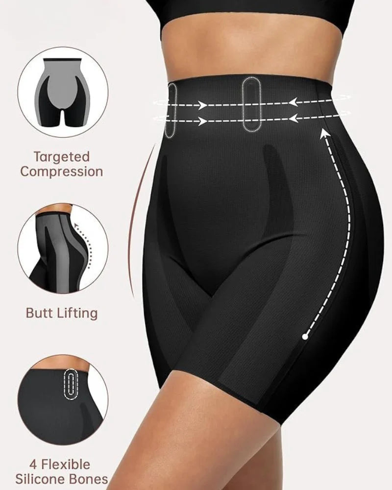High-Waist Sculpting Shapewear Shorts H3356
