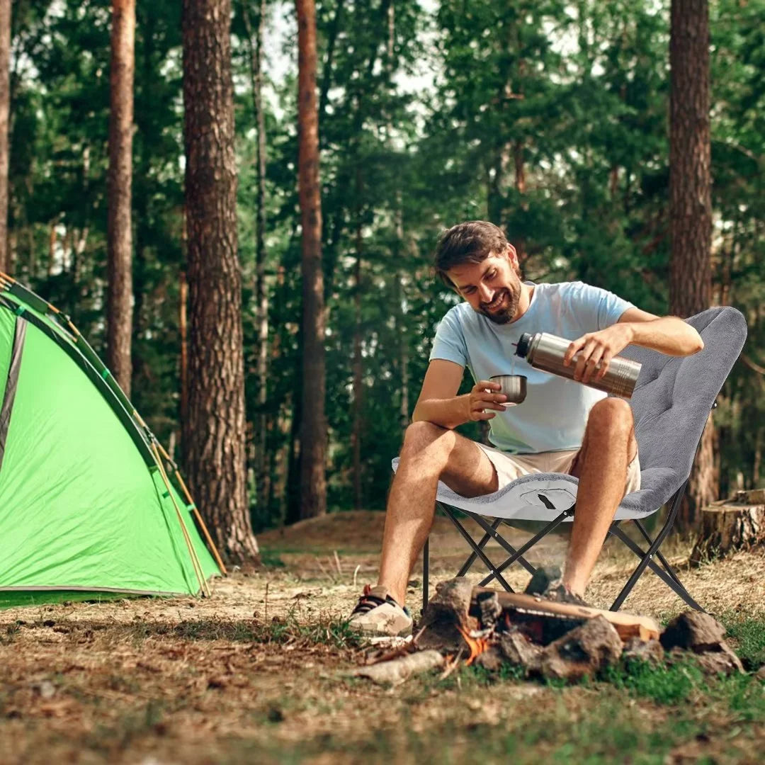Oversized Folding Camping Chair with Mattress J72663