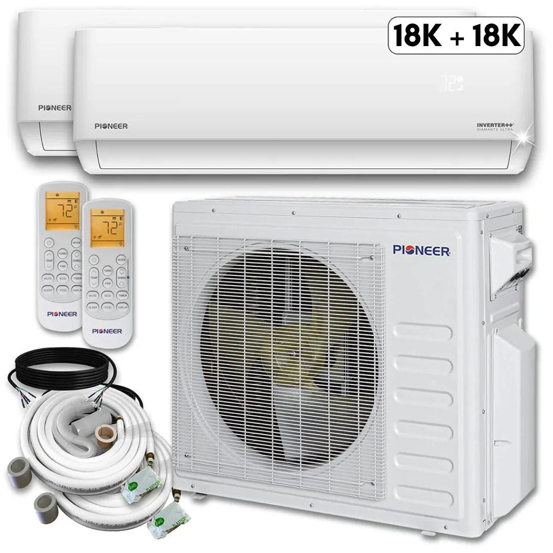 36,000 BTU 2 Zone Ductless Air Conditioner and Heat Pump N799122