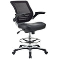 Black Vinyl Drafting Chair X65737