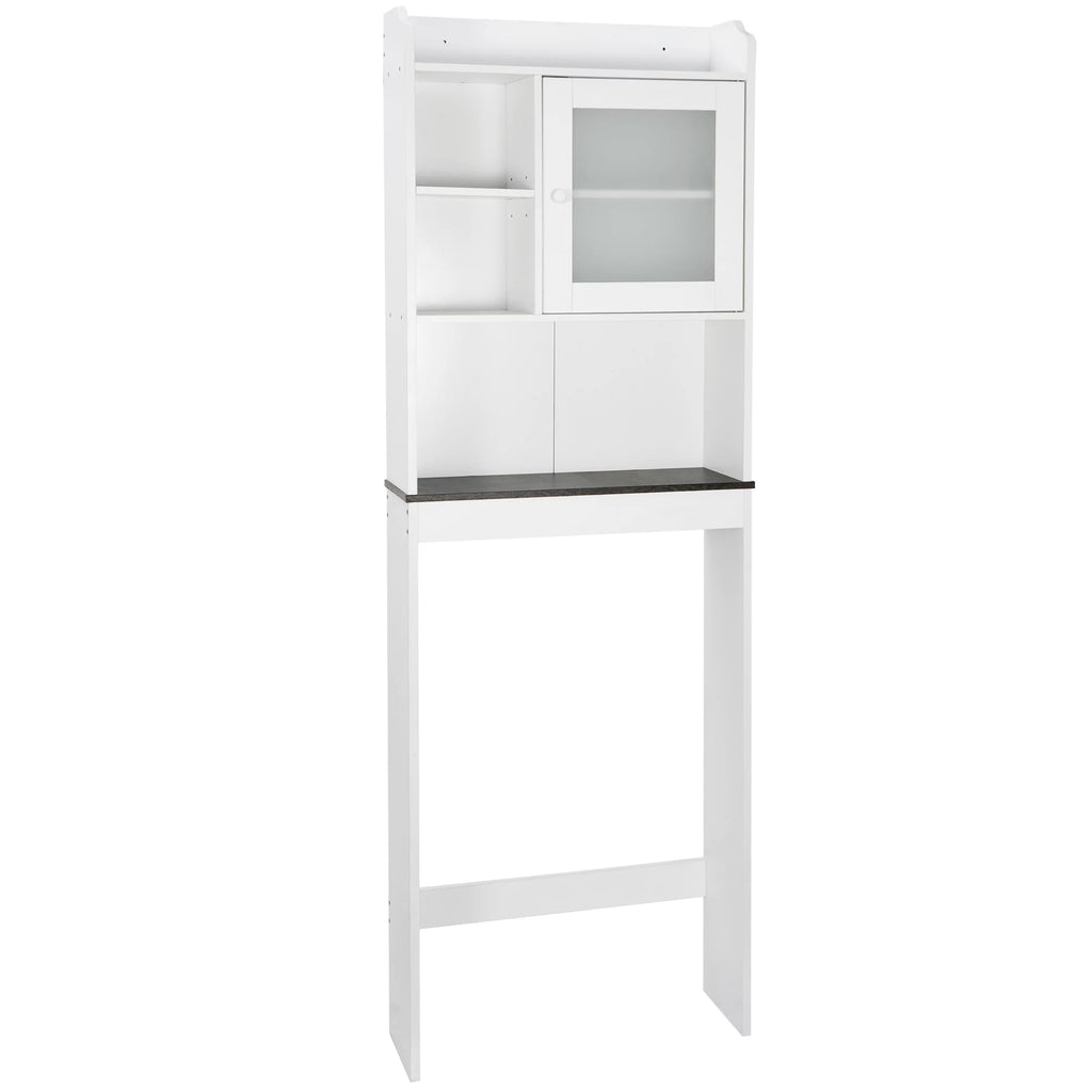 White Over-The-Toilet Bathroom Storage Cabinet G42364