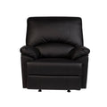 Black Bonded Leather Massage Rocker Recliner T984