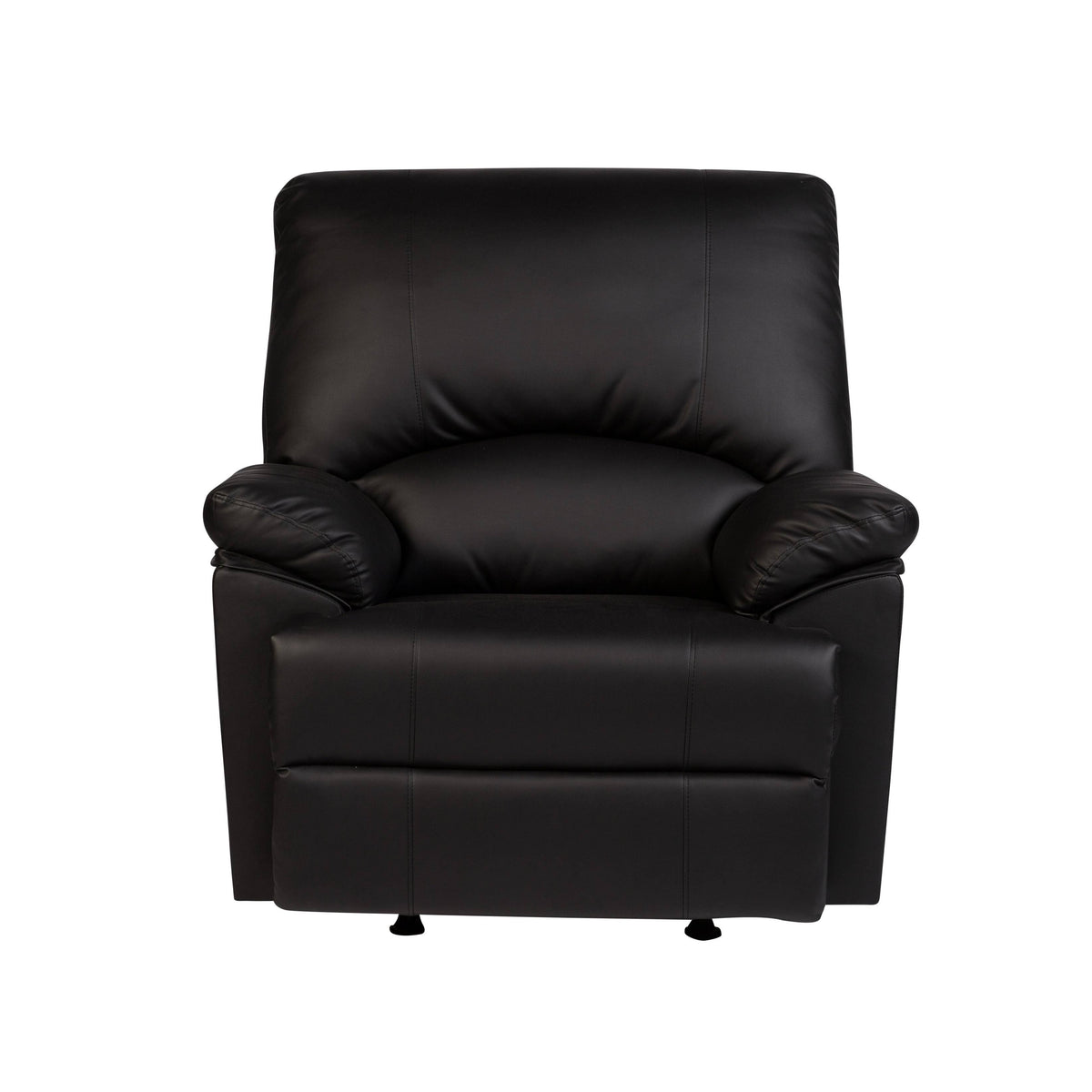 Black Bonded Leather Massage Rocker Recliner T984