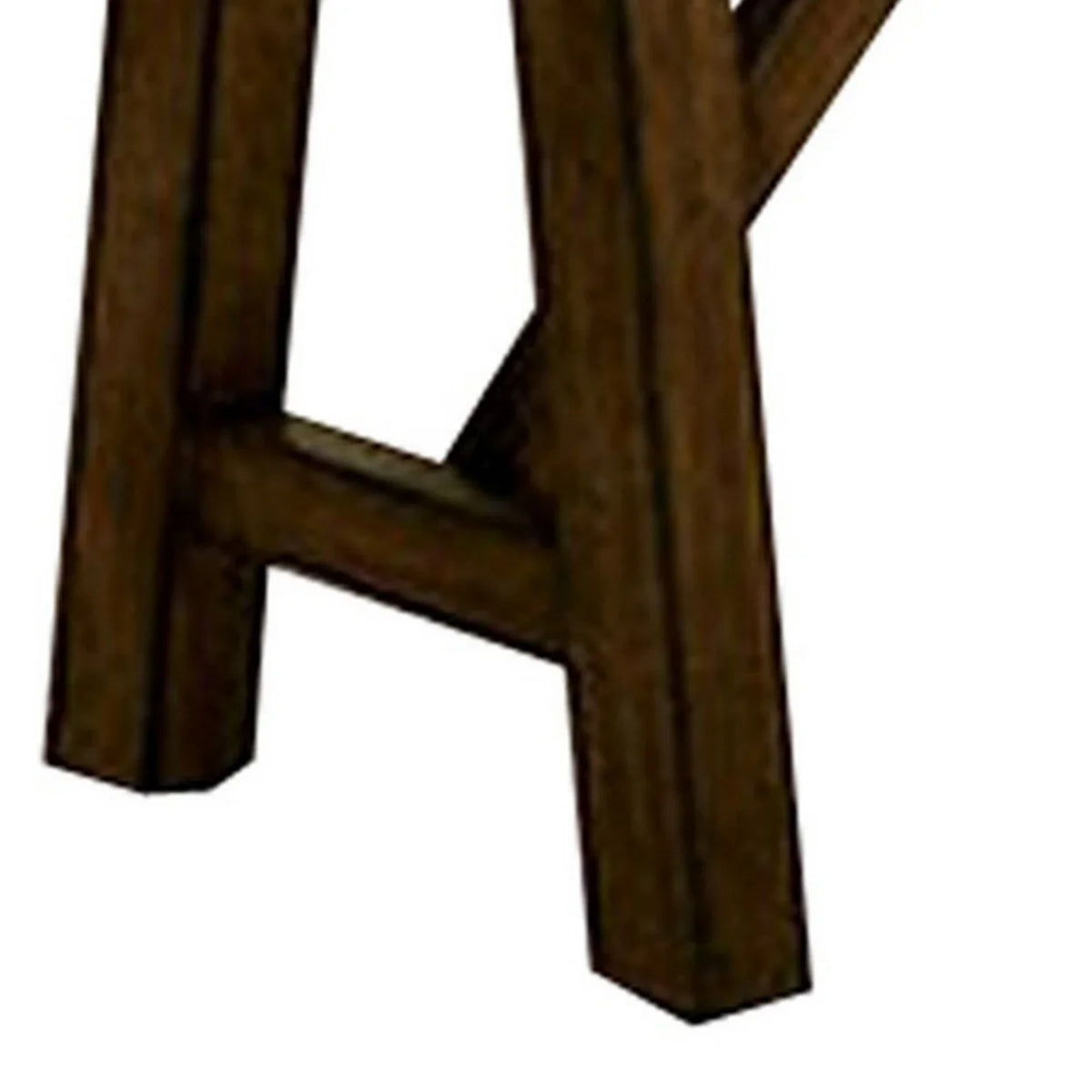 54 Inch Walnut Brown Wood Dining Bench X394157