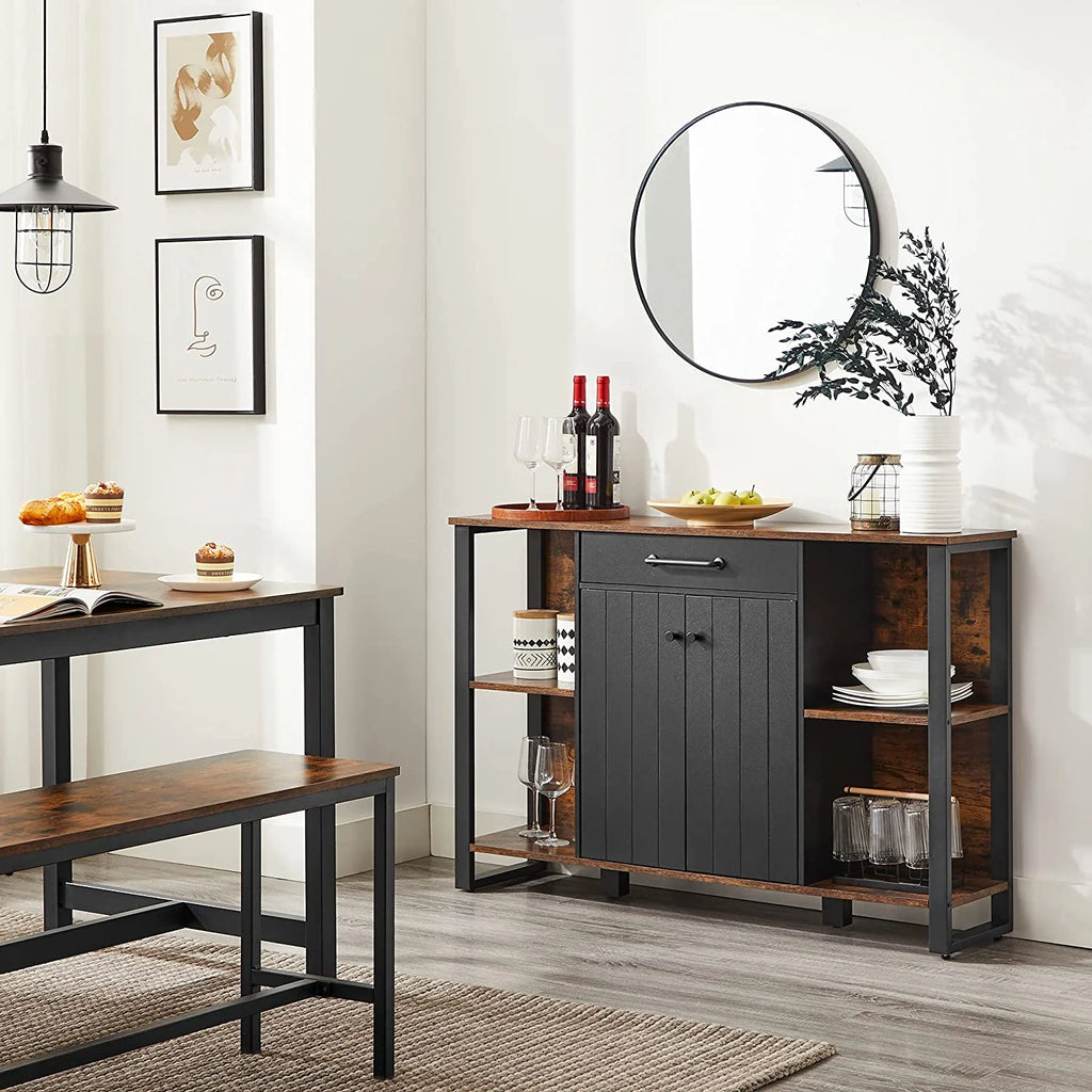 Buffet Cabinet with Drawer Shelves Door X2923