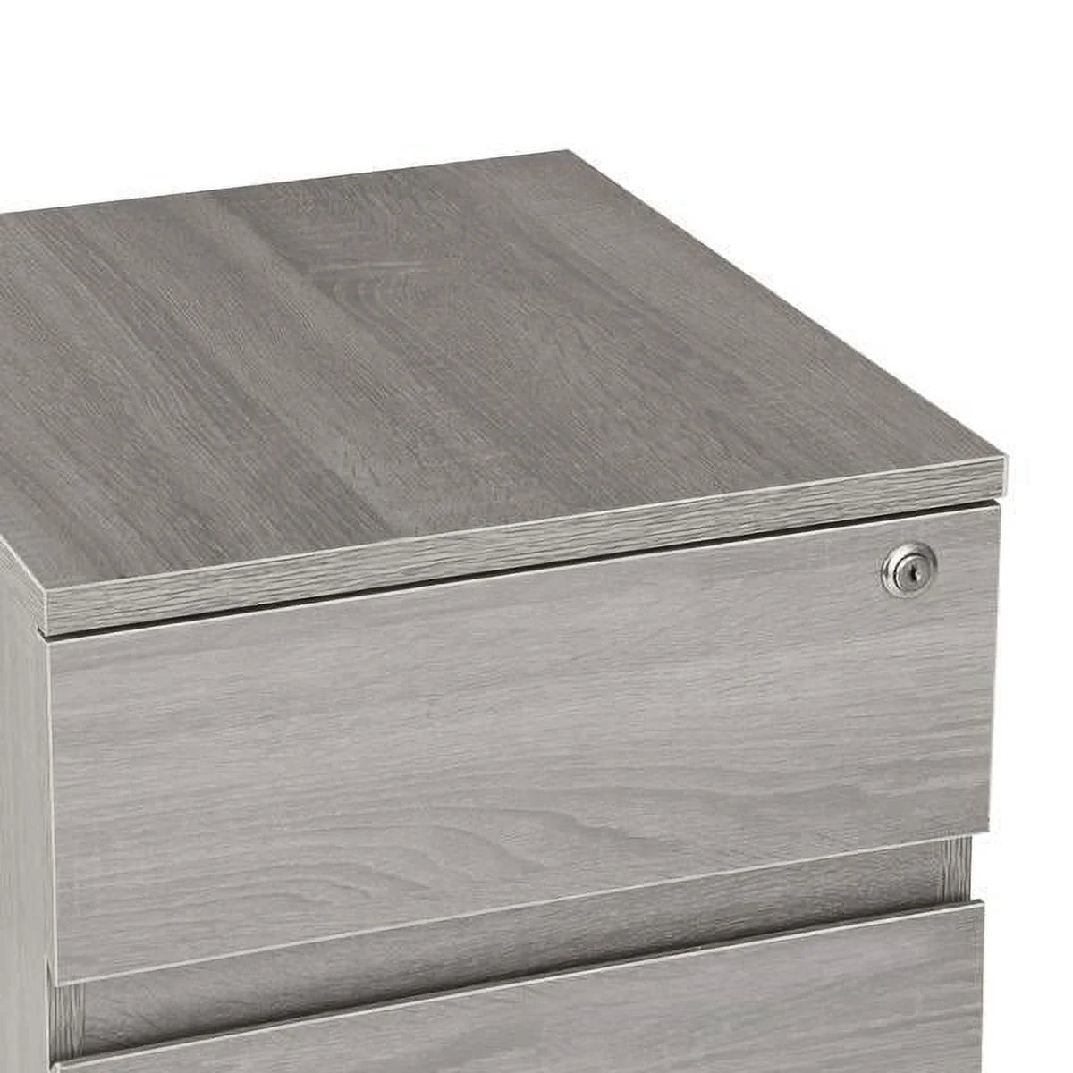 Grey Two Drawer Vertical Filing Cabinet with Lock G983768