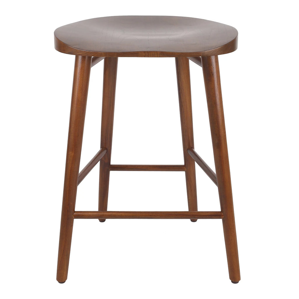 25" Cinnamon Brown Wood Counter Stool I8362