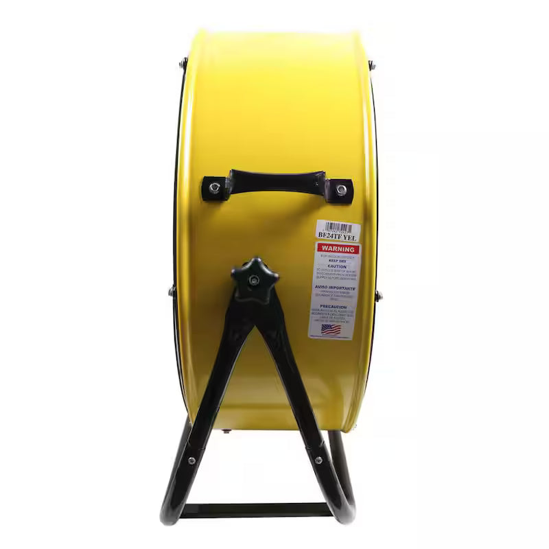 Yellow 2 Fan Speeds Drum Fan Z8809