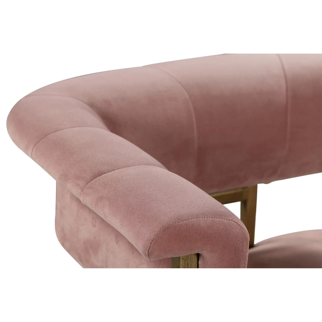 Blush Velvet Counter Stool W51774