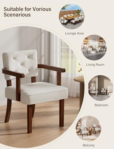 Small Grey Upholstered Armchair with Tufted Backrest P10068
