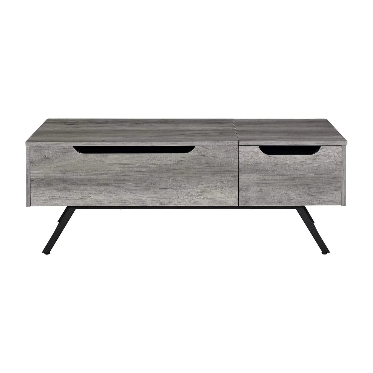 Gray Oak Coffee Table with Lift Top L77422