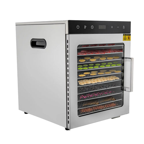 10 Trays Stainless Steel Food Dehydrator with Timer C1445
