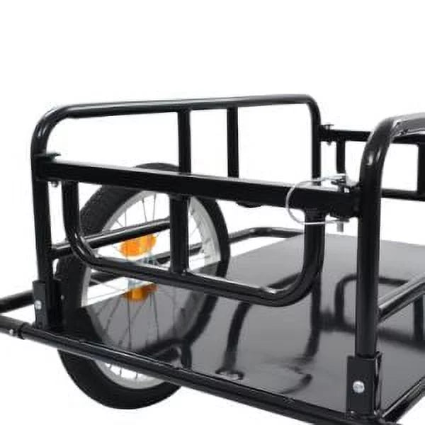 Bike Cargo Trailer Steel Black D969848