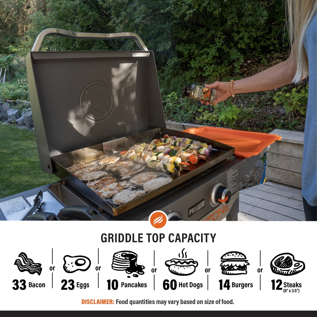2 Burner Propane Griddle with Hood O313