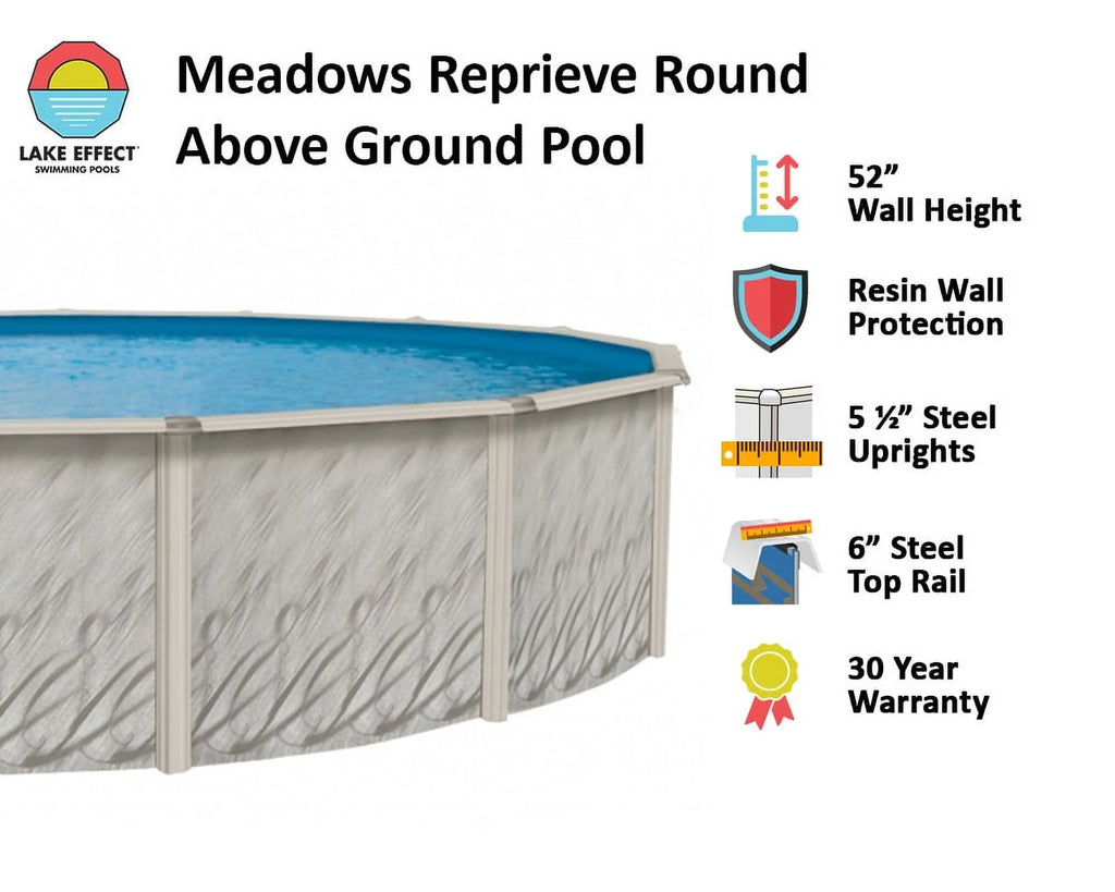 12' Round 52 Wall Above-Ground Swimming Pools F355
