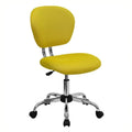 Yellow Mid-Back Mesh Office Swivel Chair Q27975