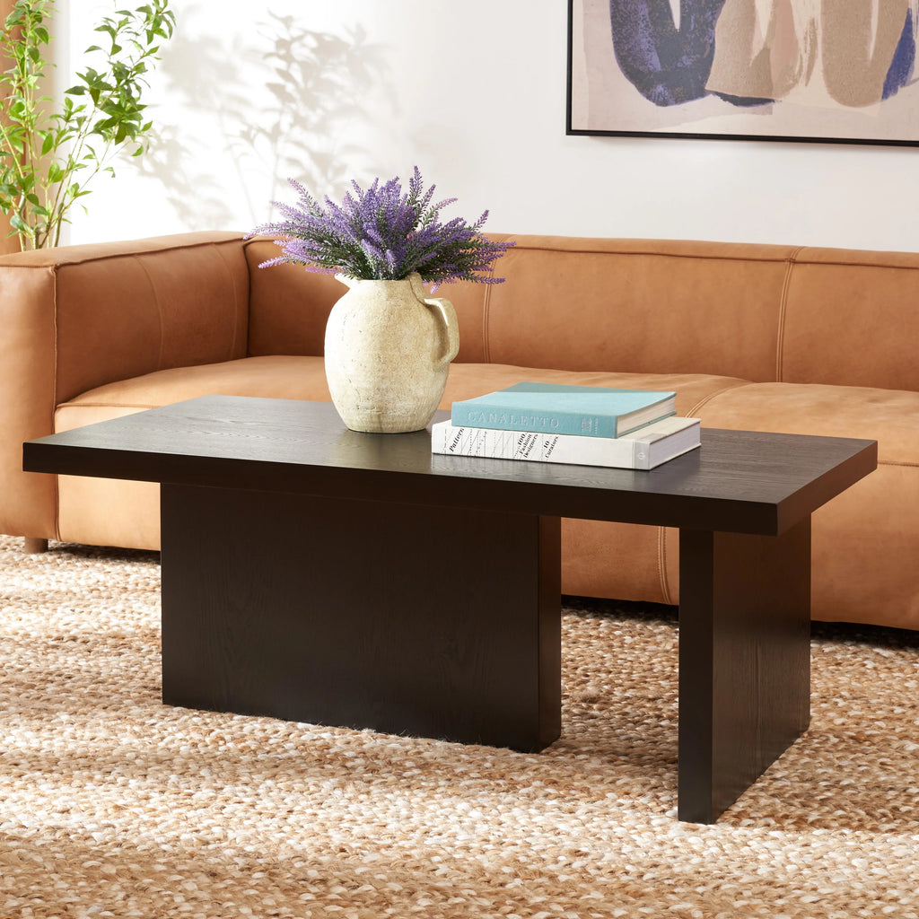 Black Rectangle Coffee Table Q52974
