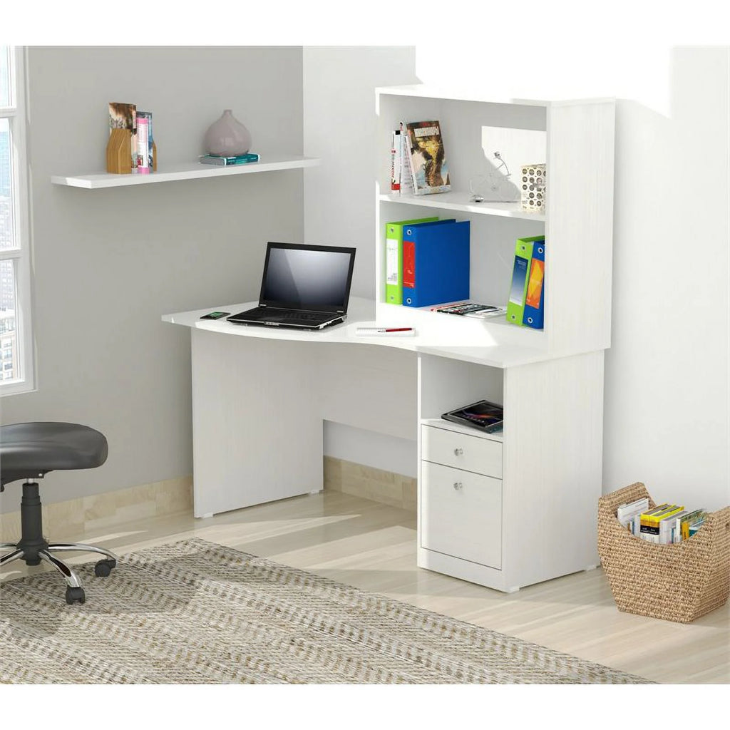 Washed Oak Curved Top Writing Desk F416691