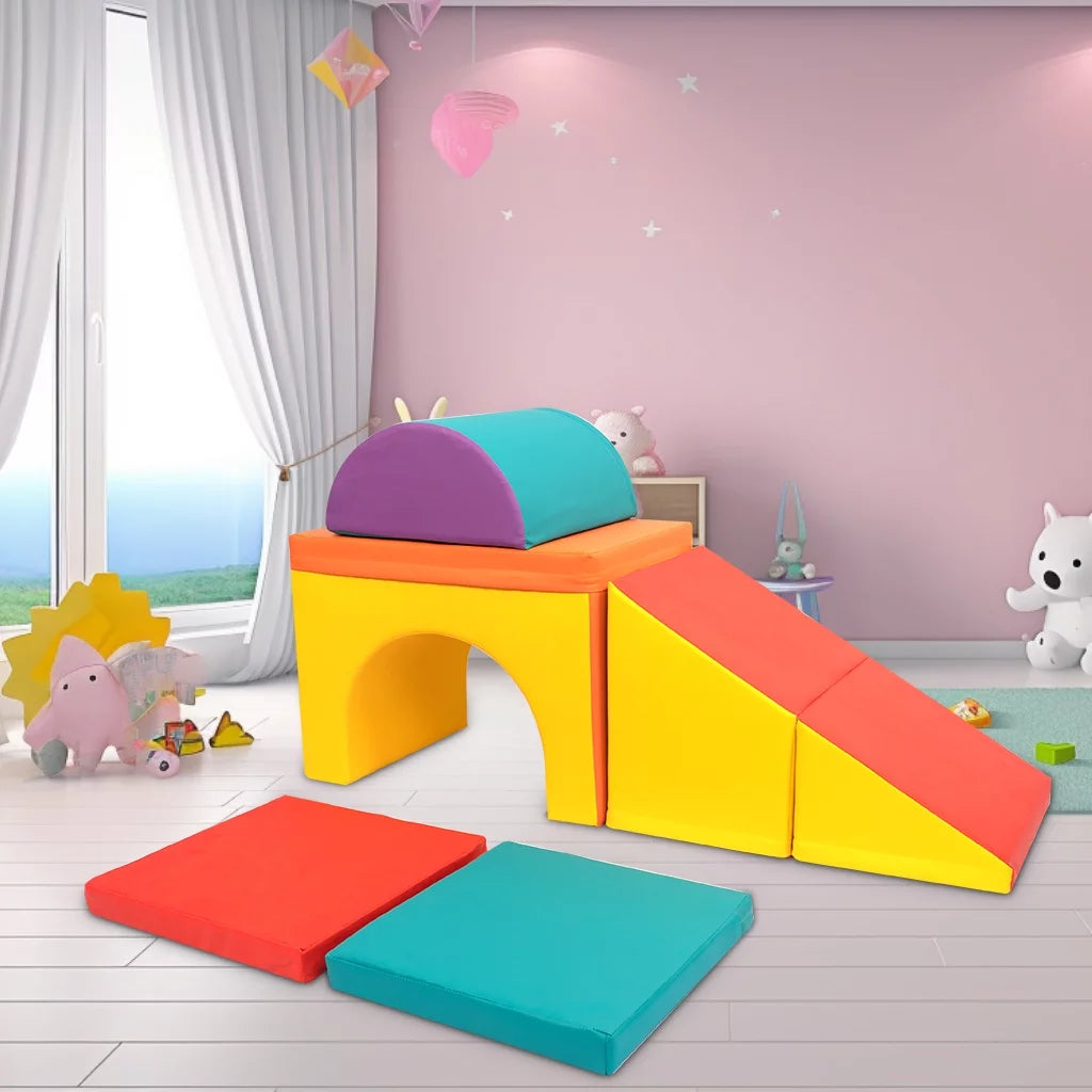 Lightweight Foam Climb and Crawl Playset 5 Piece Set X646921
