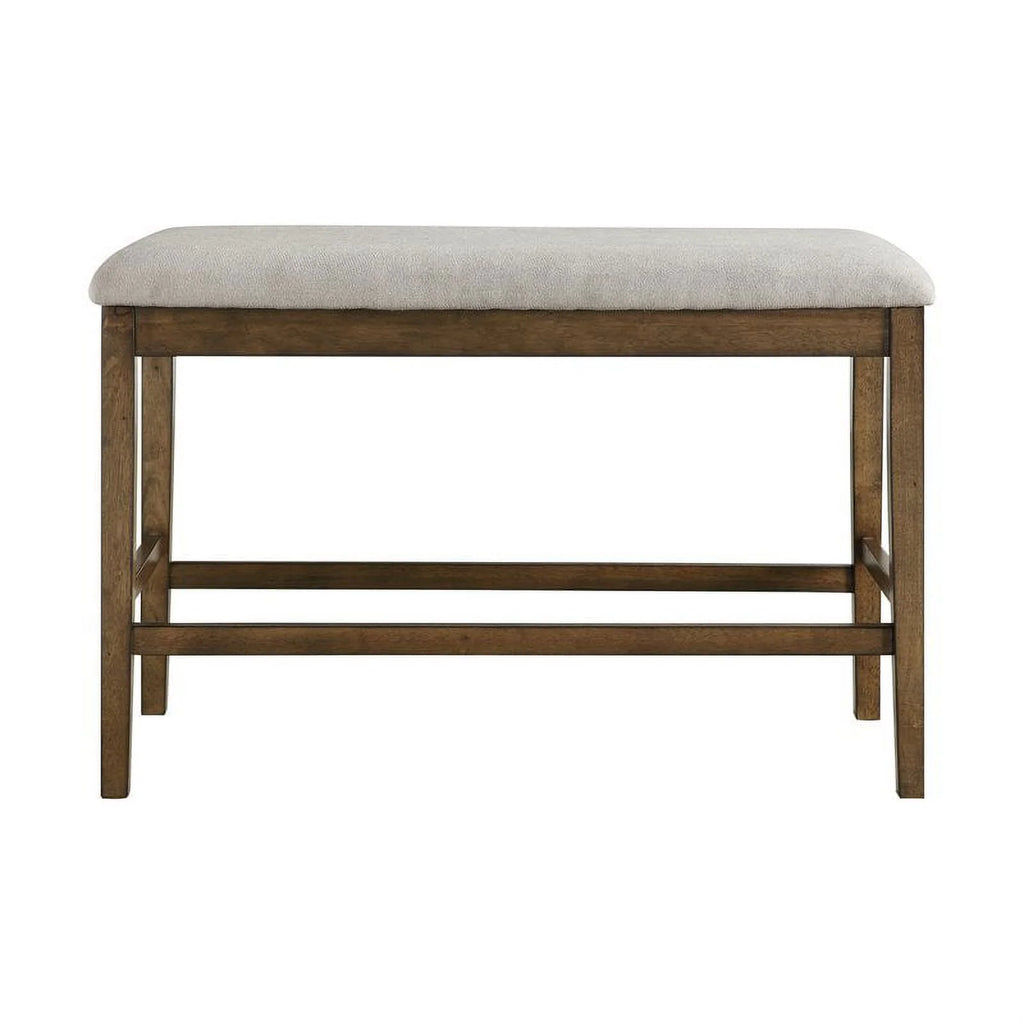 Oak Counter Height Wood Bench H287