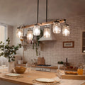 6-Light Glass Chandelier I9502
