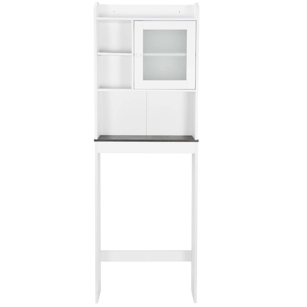 White Over-The-Toilet Bathroom Storage Cabinet G42364