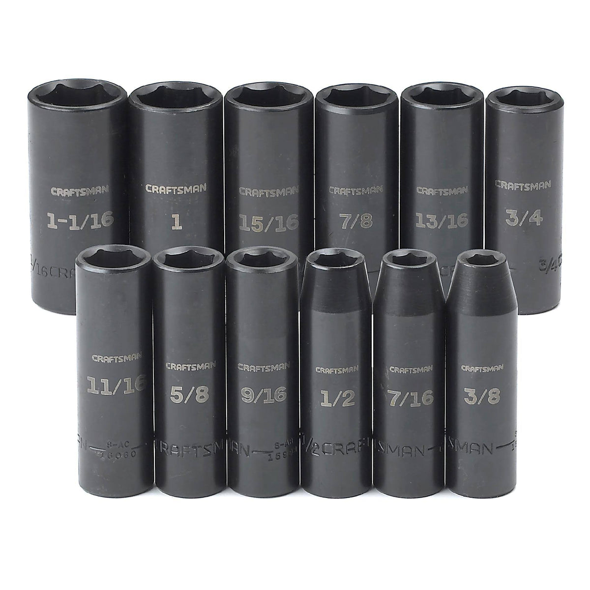 12-Piece 6 Point Deep Impact Socket Set N8930