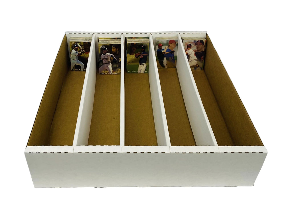 25 - 5000ct 5-Row Cardboard Trading Card Storage Boxes F991562