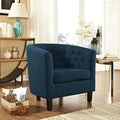 Upholstered Fabric Armchair in Azure I751798