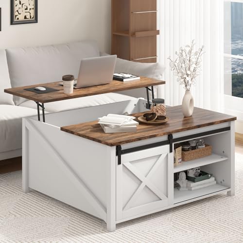Black Lift Top Coffee Table with Storage W635311