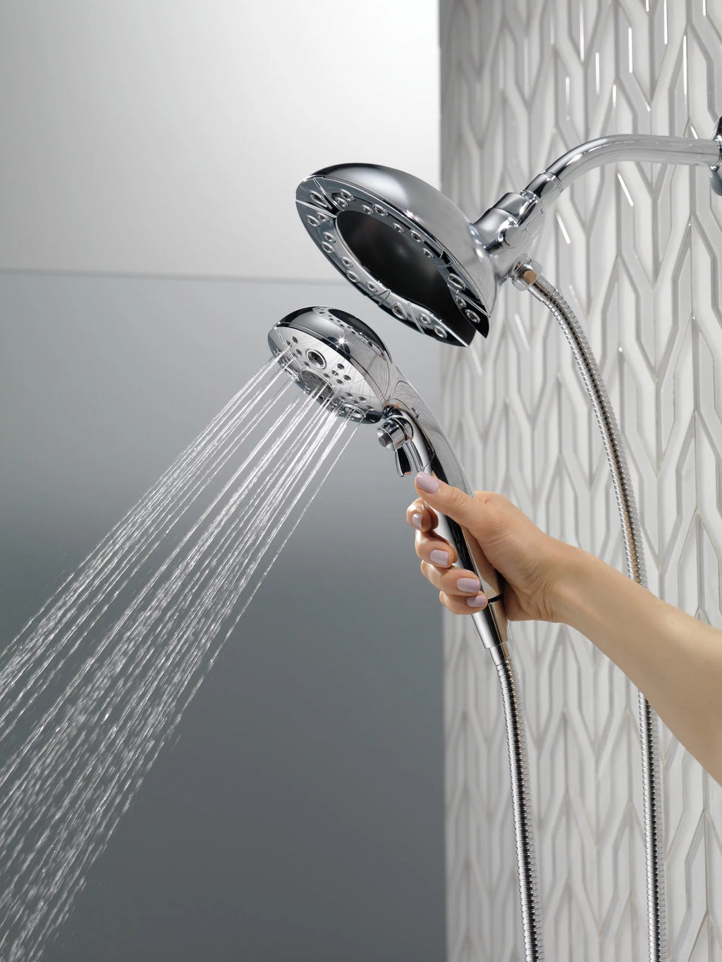 5-Spray Hand Shower and Shower Head Combo in Chrome A166089