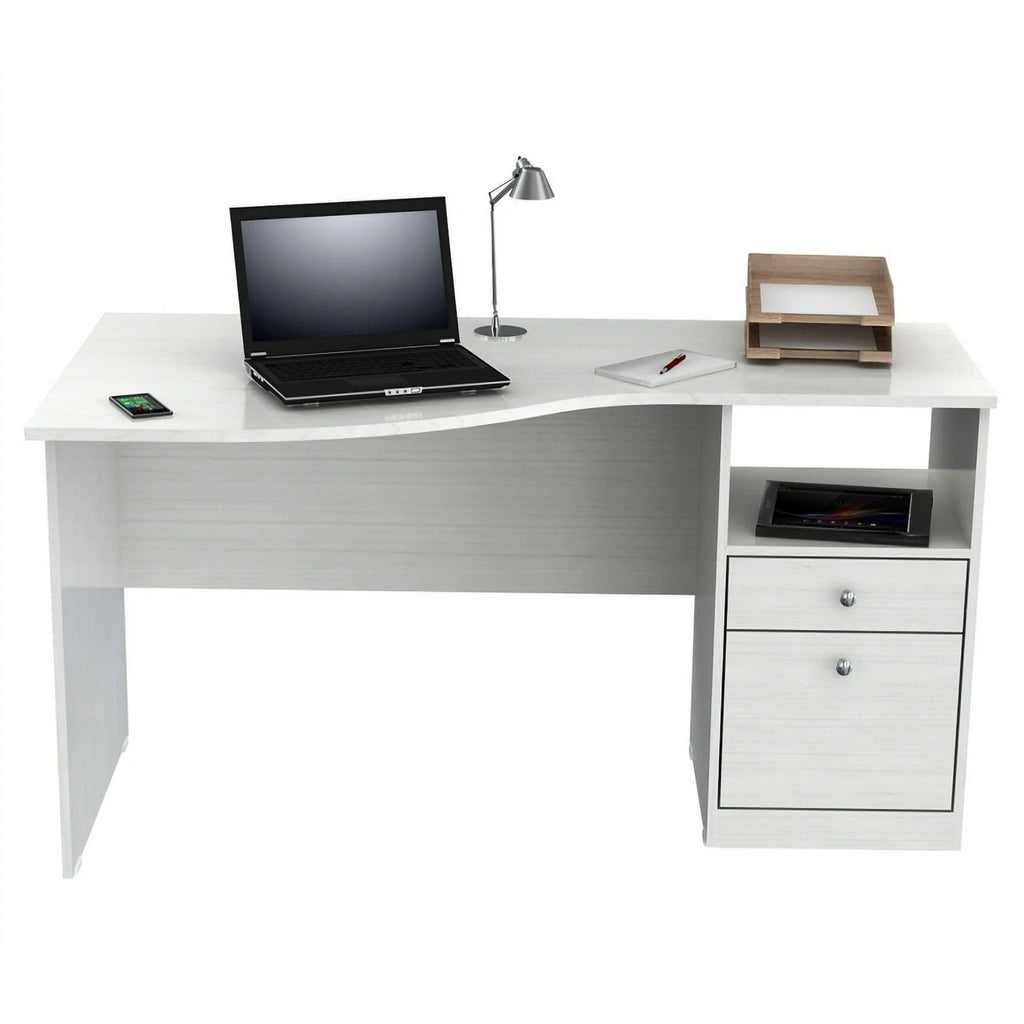 Washed Oak Curved Top Writing Desk F416691