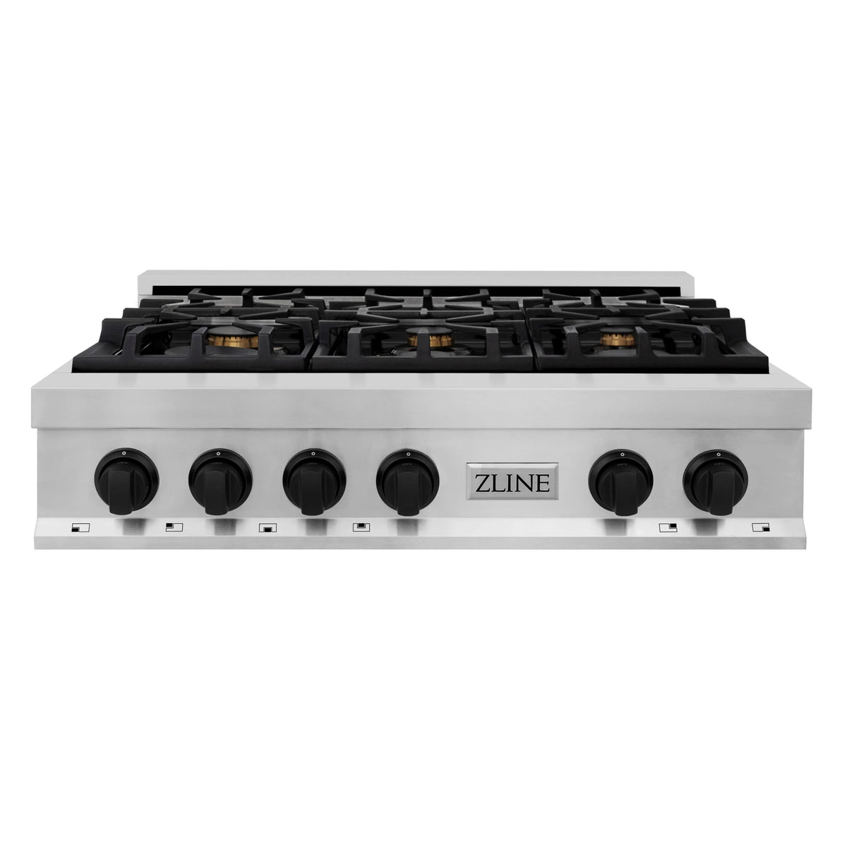 36 in. Porcelain Rangetop with 6 Gas Burners in Stainless Steel H166205