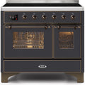 40 Induction Range with Electric Oven in Matte Graphite A37643