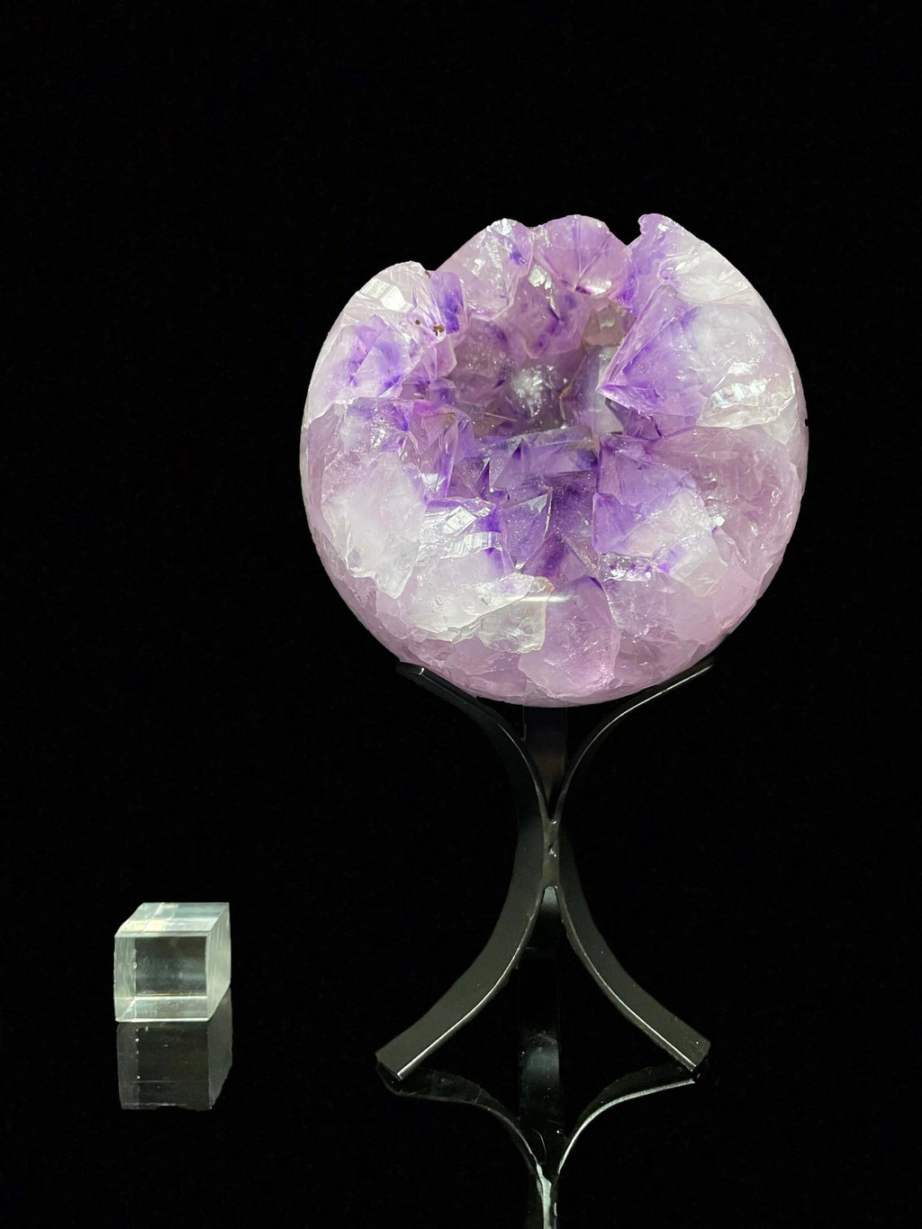 Hand-Carved Amethyst Sphere 5.01 Lb. X501