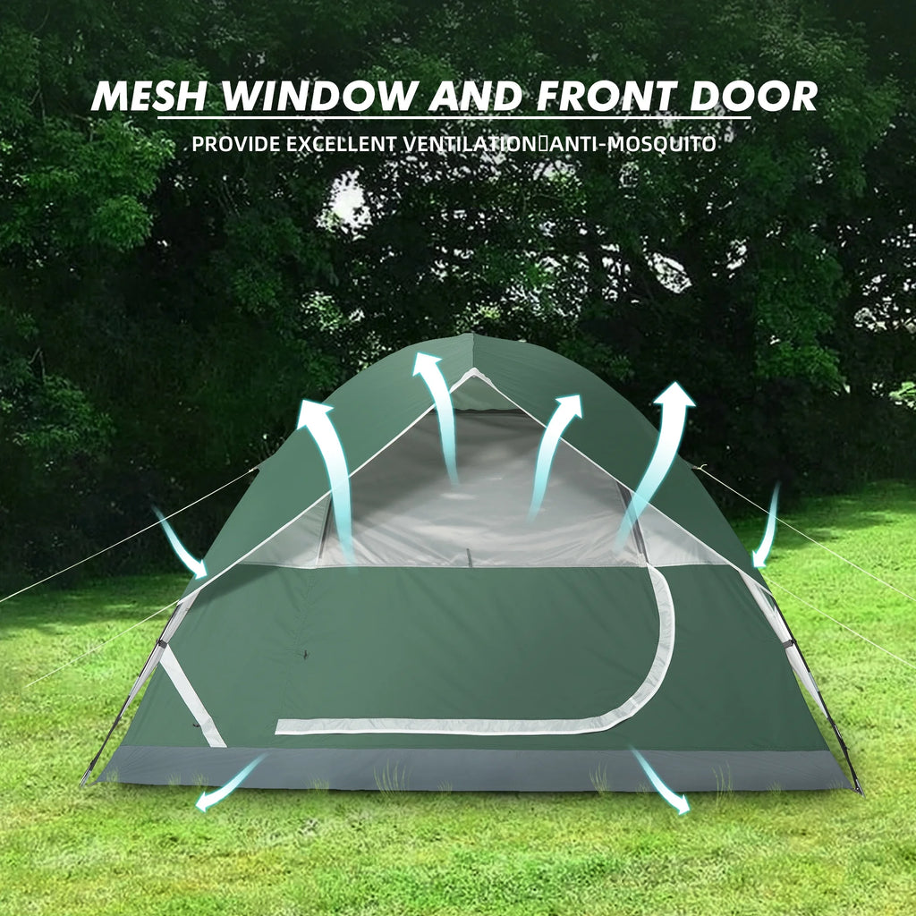 Waterproof 5-6 Person Lightweight Dome Camping Tent with Carry Bag J709696