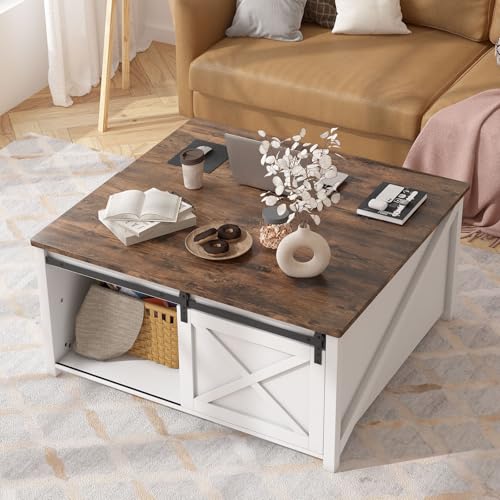 Black Lift Top Coffee Table with Storage W635311