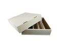 25 - 5000ct 5-Row Cardboard Trading Card Storage Boxes F991562