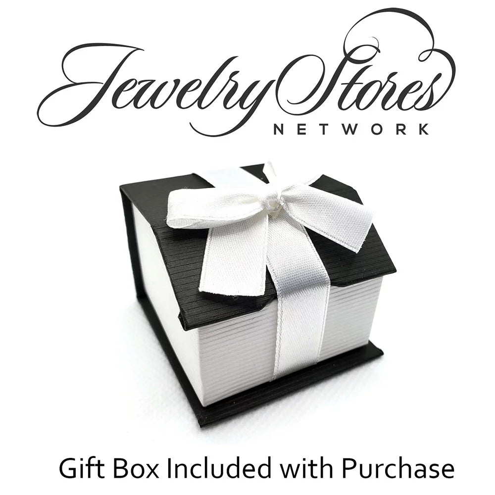 14k White Gold 5mm Blue Topaz Stud Earrings N147