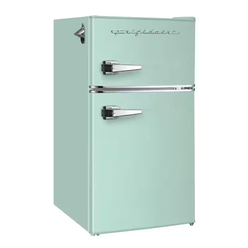 Mint 2 Door Retro Mini Fridge P4428
