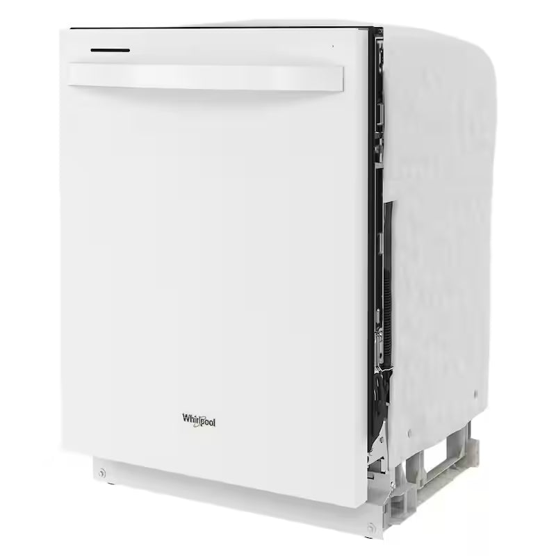 White Built-In Dishwasher with Third Level Rack D868