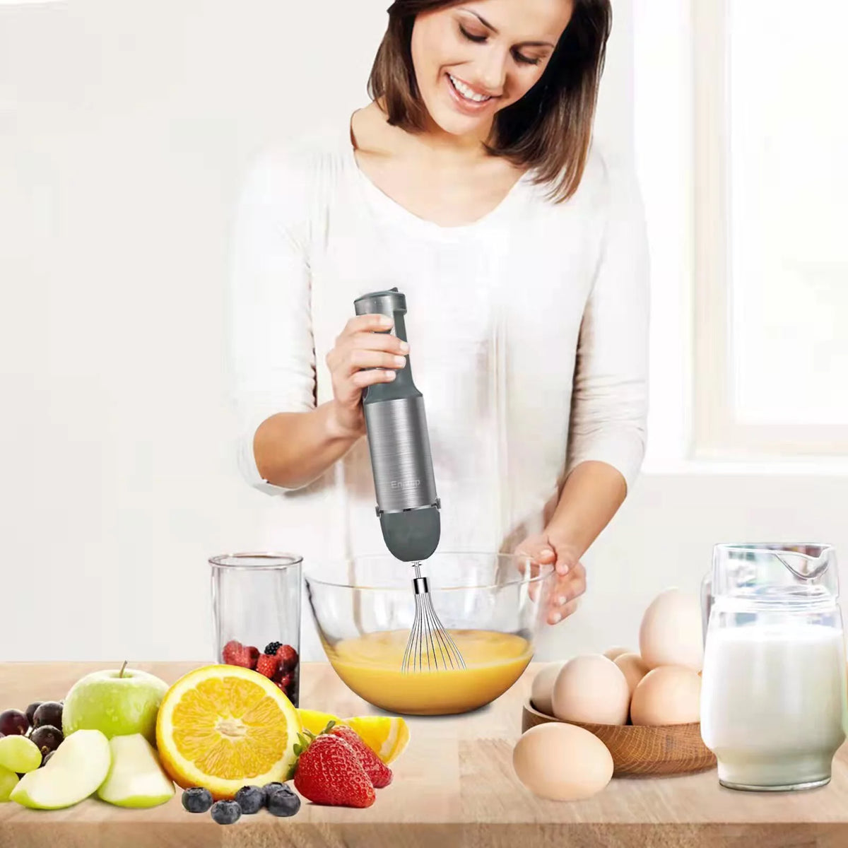 5-in-1 Hand Blender Stick Blender with Adjustable Speeds L985